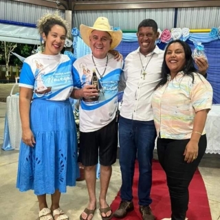 Em Três Lagoas vereadora Sirlene participa de missa no Rancho West Coutry