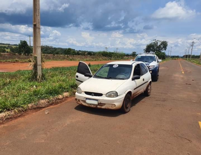 Polícia Militar em Selvíria, recupera veículo furtado