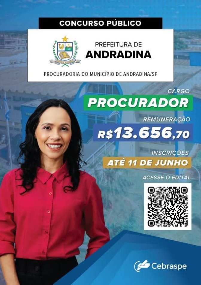 CONCURSO PÚBLICO PARA O CARGO DE PROCURADOR JURÍDICO DA PREFEITURA DE ANDRADINA