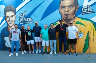 Com a presença de craques, Prefeitura de Andradina inaugura “paredão”