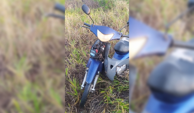 Polícia Militar de Três Lagoas recuperada moto furtada