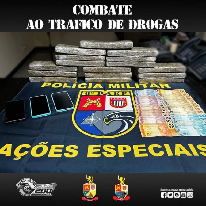 8° BAEP PRENDE EM FLAGRANTE 03 HOMENS POR TRÁFICO DE DROGAS EM PRESIDENTE PRUDENTE.