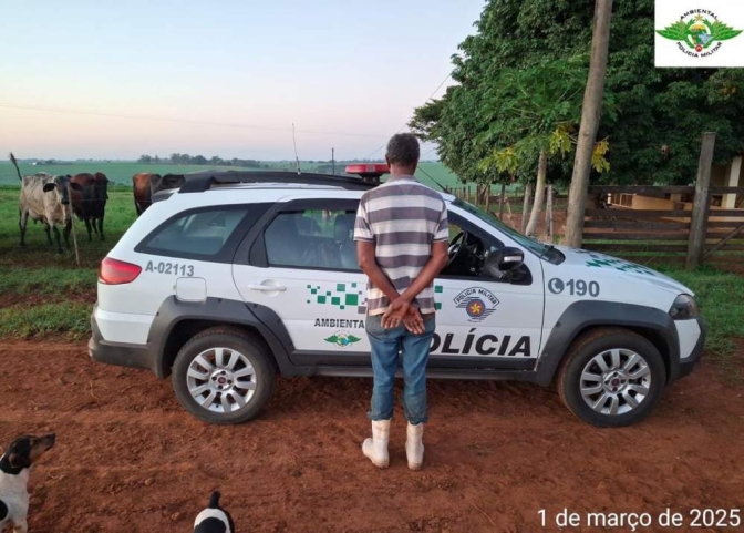 Condenado por estupro de vulnerável é capturado pela Polícia Ambiental em Avanhandava