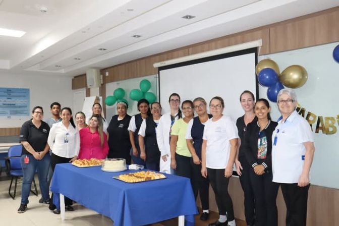 Em Três Lagoas colaboradores do Hospital Auxiliadora comemora os aniversariantes do mês de janeiro