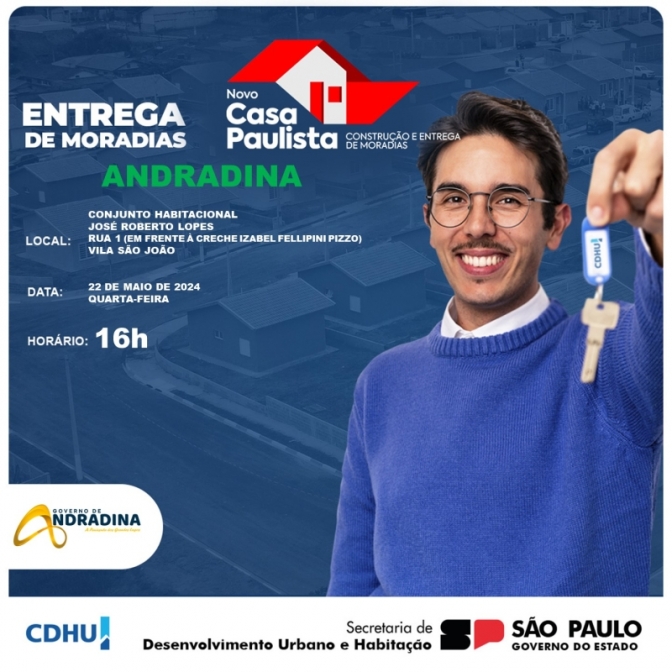 Governo de Andradina entrega 16 novas casas no São João