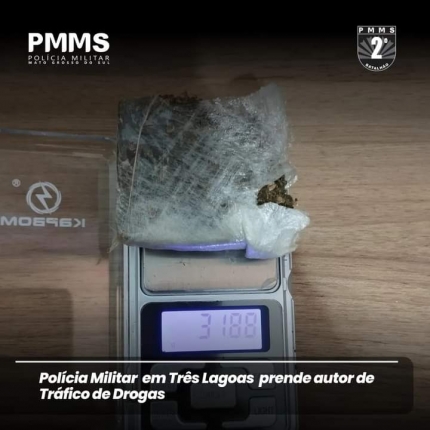 Polícia Militar de Três Lagoas prende 02 indivíduos por tráfico de drogas no bairro Vila Nova