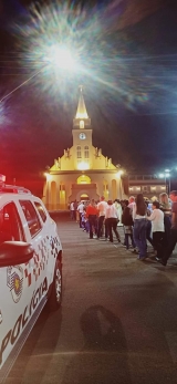 Polícia Militar de Tupi Paulista acompanhou a Procissão e Missa de Nossa Senhora da Glória