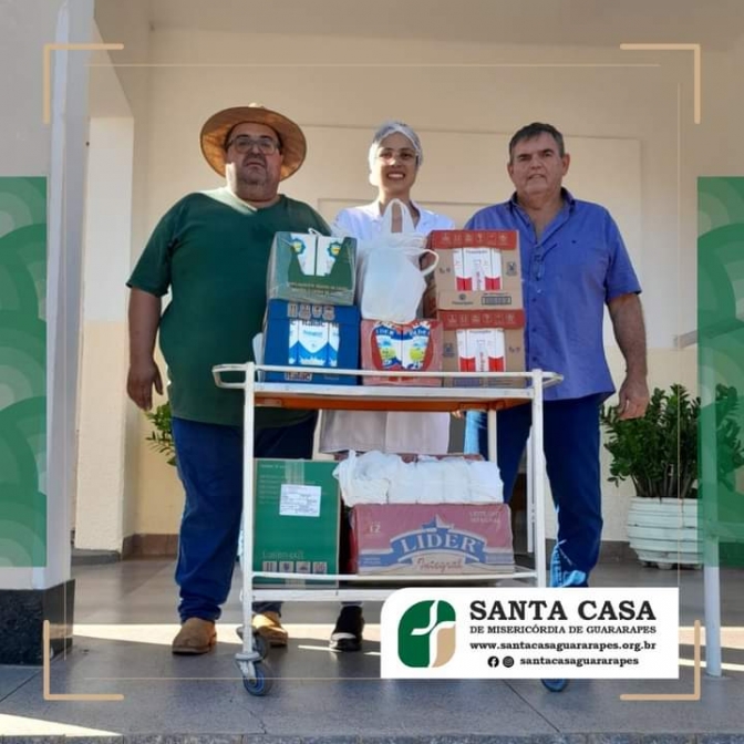 Santa Casa de Guararapes recebe doação de leite