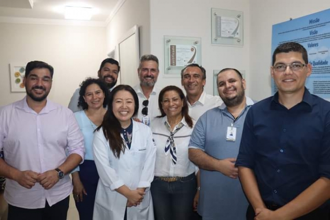 Em Três Lagoas Hospital Auxiliadora recebe visita da diretoria da Santa Casa de Campo Grande