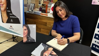 Simone Tebet faz sessão de autógrafos de livro biográfico em Campo Grande