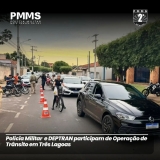 Polícia Militar de Três Lagoas e agentes municipais de trânsito participaram de Operação Blitz