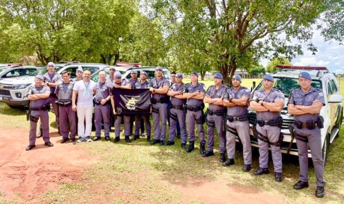 Em Andradina Pelotão de Força Tática participa de palestra