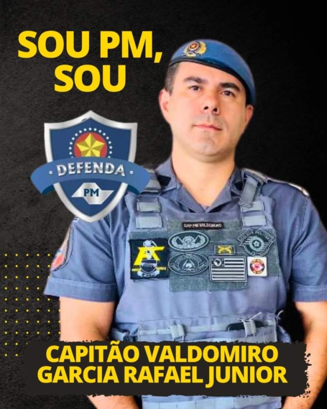 Capitão Valdomiro é policial destaque na série Sou PM, Sou Defenda