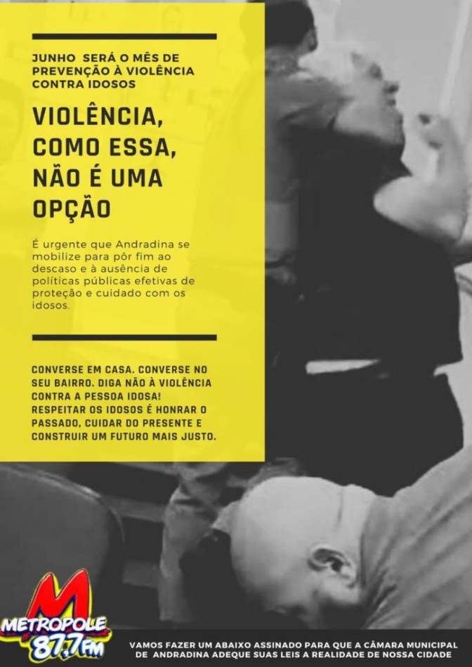 RÁDIO METROPOLE FM DE ANDRADINA: Prevenção à Violência Contra Idosos, é Todos os Dias