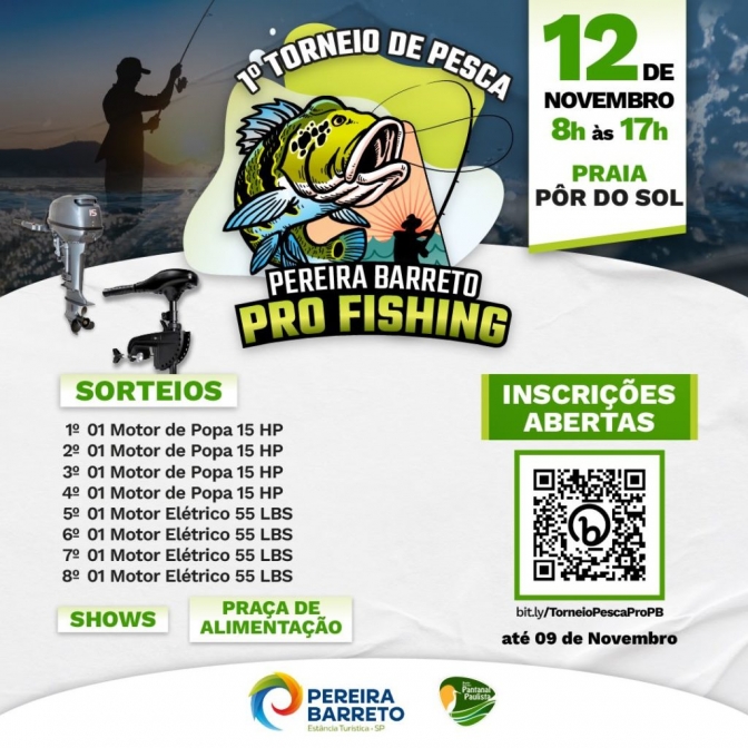 Prefeitura de Pereira Barreto realiza 1º Torneio de Pesca na Praia Pôr do Sol