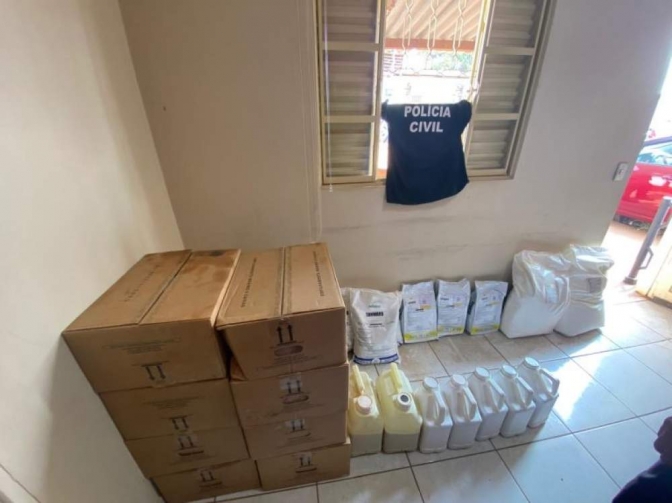 Polícia Civil apreende defensivos agrícolas em casa de condomínio de alto padrão em Araçatuba