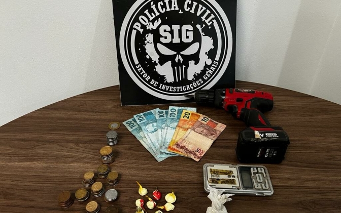 Polícia Civil prende homem em flagrante por tráfico de drogas e receptação em Três Lagoas