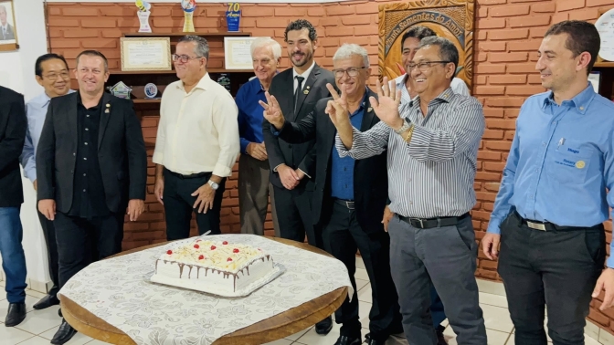 Rotary Club de Andradina celebra 73 anos de fundação com solenidade e homenagens