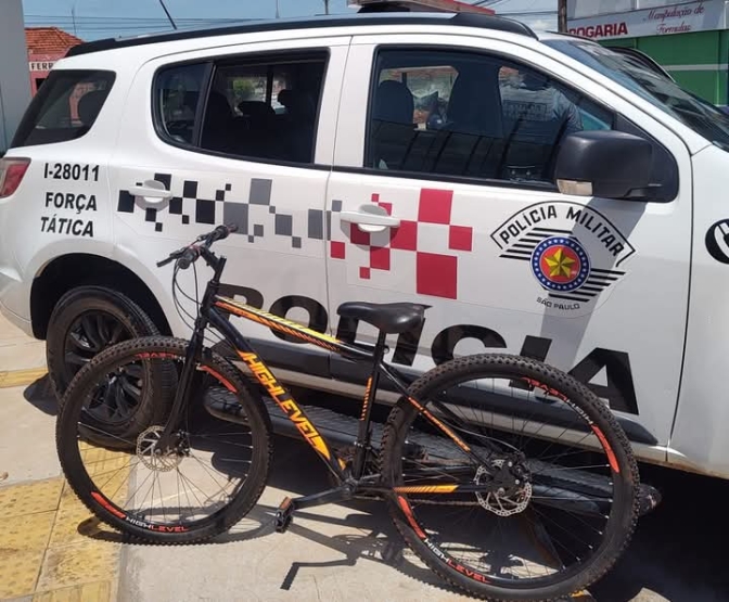 Homem é preso pela Polícia Militar por receptação de bicicleta furtada em Andradina