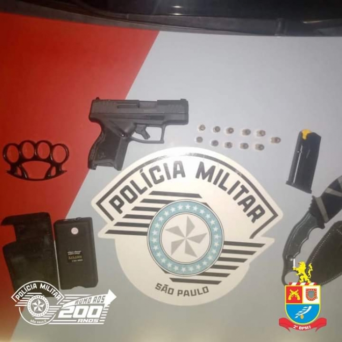 POLÍCIA MILITAR PRENDE HOMEM COM ARMA DE FOGO EM ARAÇATUBA