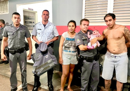 Polícia Militar de Andradina salva bebê engasgada