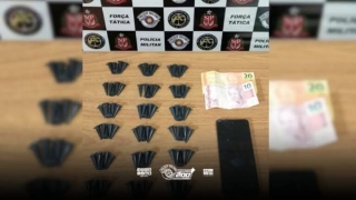 Força Tática de Araçatuba prende homem por tráfico de drogas no bairro Atlântico