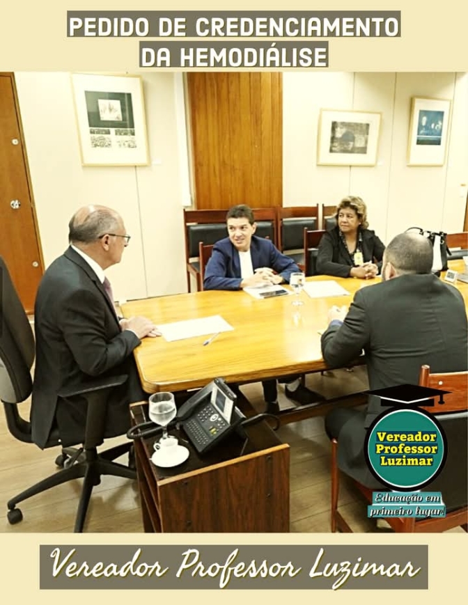 Professor Luzimar destaca reunião produtiva com vice-presidente da República Geraldo Alckmin sobre credenciamento do Centro de Hemodiálise de Andradina