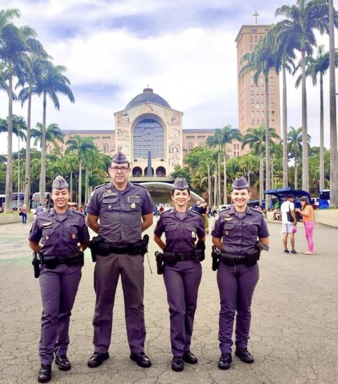 Policiais Militares do 28º BPM/I de Andradina participam de peregrinação em Aparecida