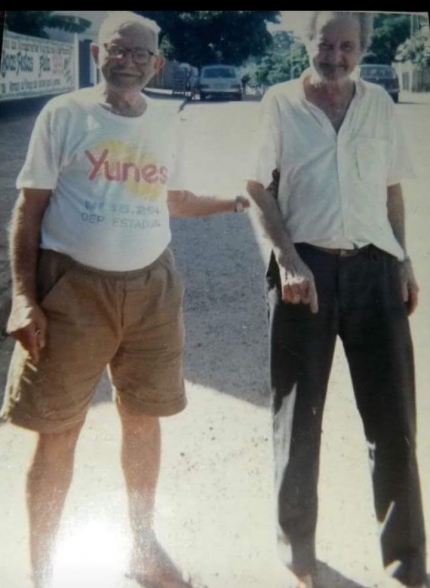 Em Andradina dois ícones da Vila Passarelli !! Mário Lopes e Dorides !!!