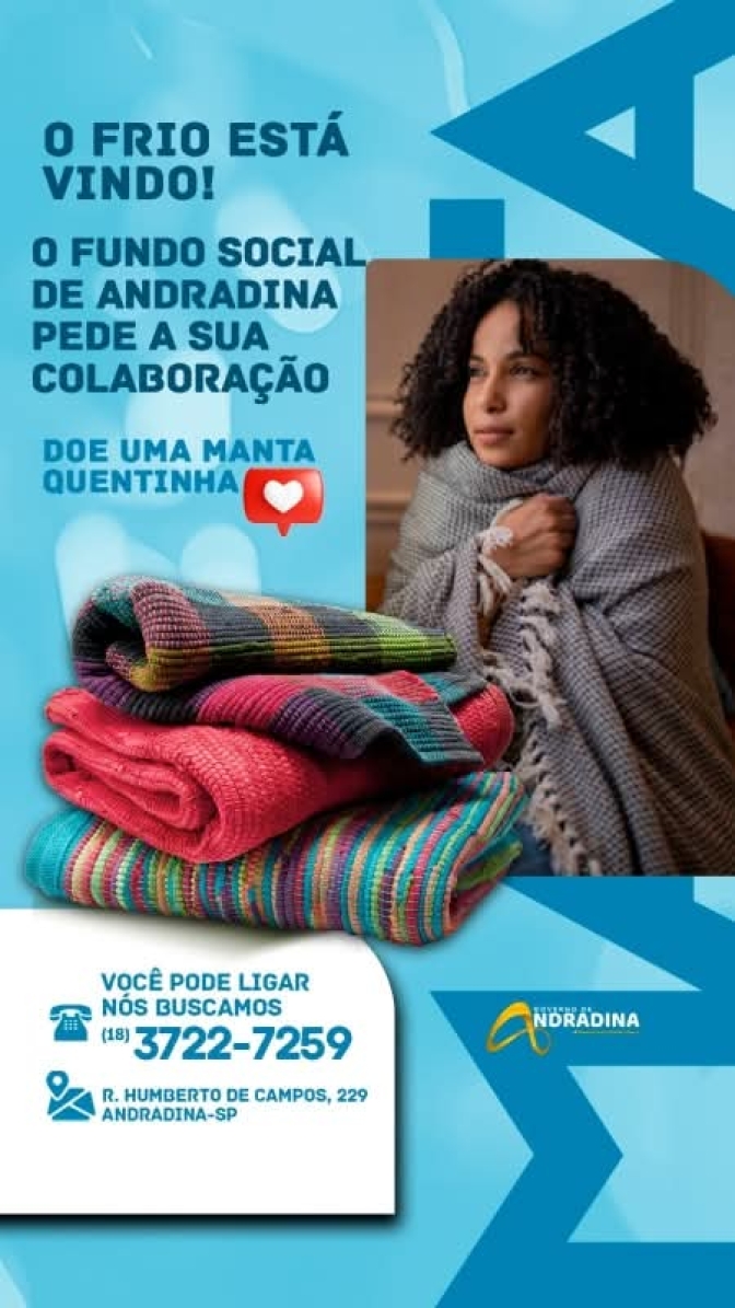 Participe em Andradina da Campanha do Agasalho 2025