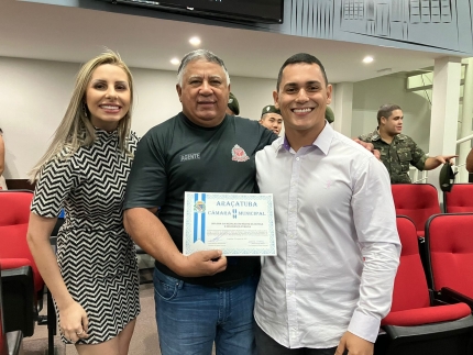 Medalha de honra - Policial penal Nei Carlos Correia é homenageado em Araçatuba