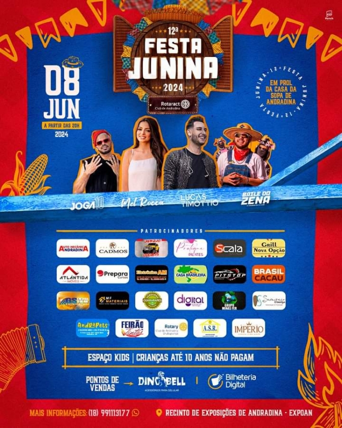 Rotaract Club de Andradina realiza 12ª edição da Festa Junina