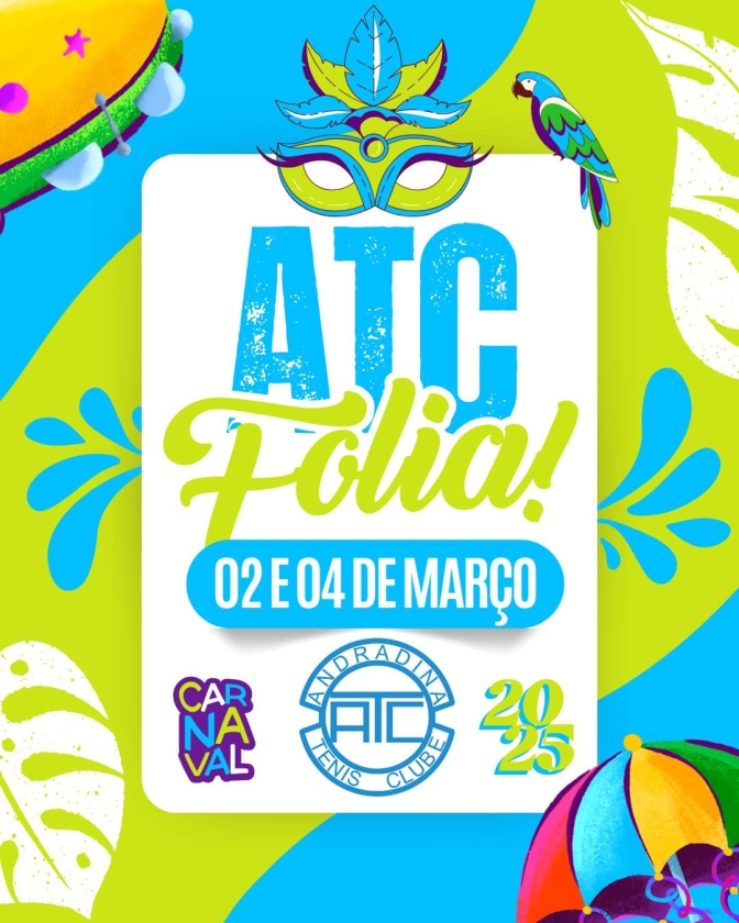 Em Andradina tem Carnaval no ATC Folia