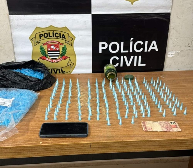 GOE de Araçatuba prende jovem com 100 porções de cocaína, alvo de repressão ao crime bairro Porto Real