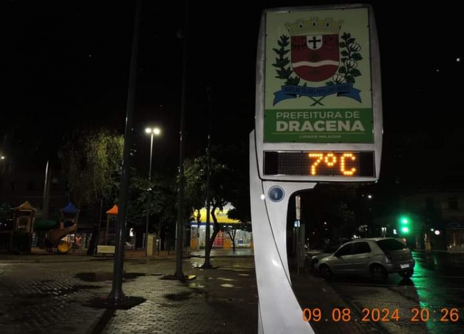 FRENTE FRIA DERRUBA TEMPERATURA NO OESTE PAULISTA