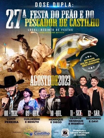 Camarote para 27ª Festa do Peão e do Pescador de Castilho já estão à venda por 2 mil com dez lugares