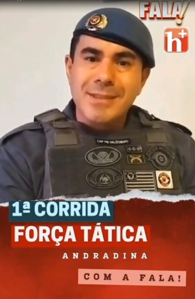 Andradina realiza a 1ª Corrida da Força Tática com participação da comunidade e homenagens à Corporação