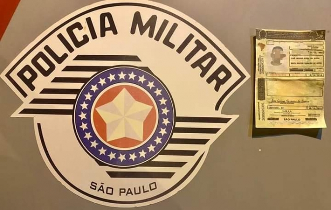 HOMEM PRESO PELA POLÍCIA MILITAR DE NOVA INDEPENDÊNCIA POR USO DE DOCUMENTO FALSO