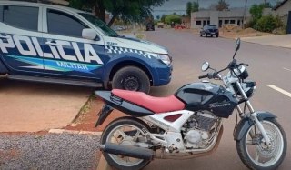 Polícia Militar de Três Lagoas prende indivíduo por receptação de motocicleta furtada