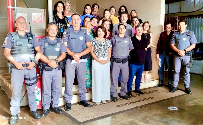 POLÍCIA MILITAR REALIZA REUNIÃO COM DIRETORIA DE ENSINO DE ANDRADINA