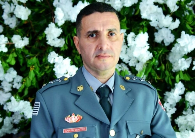 Capitão PM Walter dos bombeiros de Andradina conclui mestrado profissional em Ciências Policiais