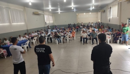 Polícia Civil visita casa de recuperação e Centro de Convivência para idosos em Água Clara