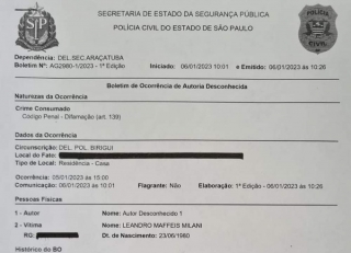 Prefeito de Birigui procura a polícia civil após divulgação de suposto ‘nudes’