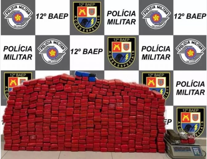 BAEP prende homem e apreende mais de 400 tijolos de maconha em Araçatuba