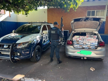 POLÍCIA MILITAR DE BRASILÂNDIA  APREENDE CONTRABANDO