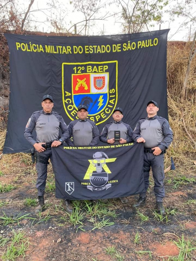 Equipe de Força Tática do 28º BPM/I de Andradina participa do 1º TORNEIO DE TIRO do 12º BAEP de Araçatuba