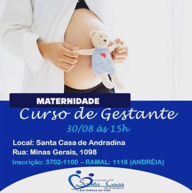 Santa Casa de Andradina abre inscrição para Curso de Acompanhante de Parto