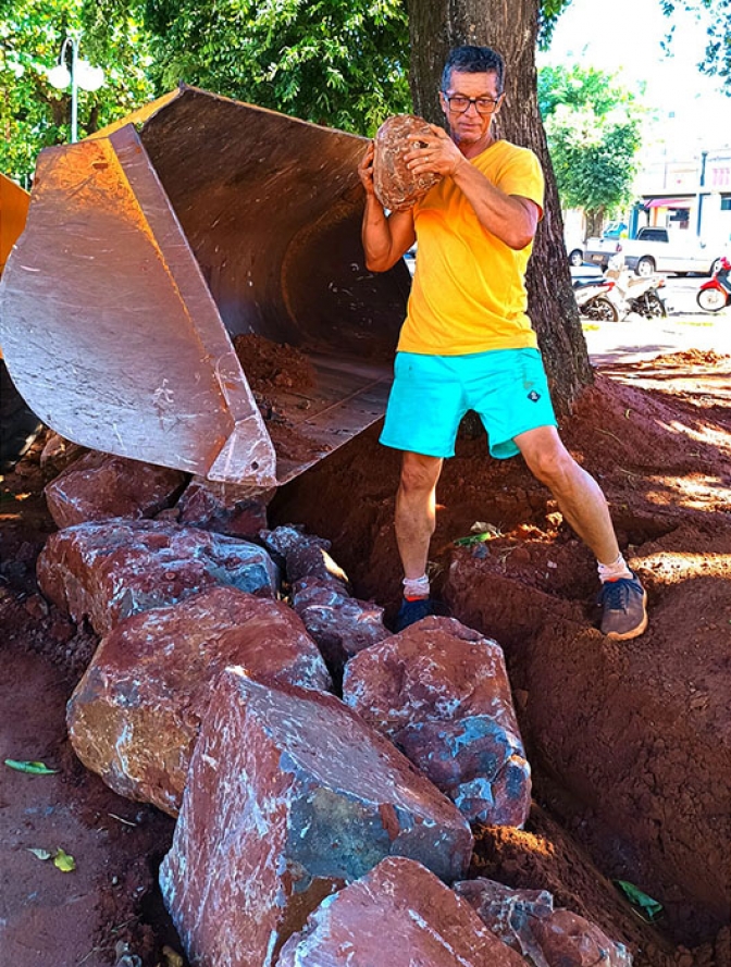 ONG Impacto Verde dá vida a novos canteiros no centro de Andradina