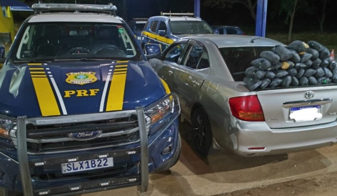 Polícia Rodoviária Federal apreende 25 Kg de maconha em Três Lagoas