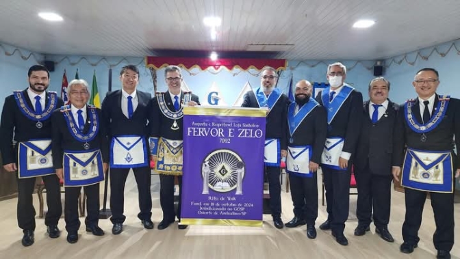 FUNDADA  A LOJA MAÇÔNICA FERVOR E ZELO DE ANDRADINA